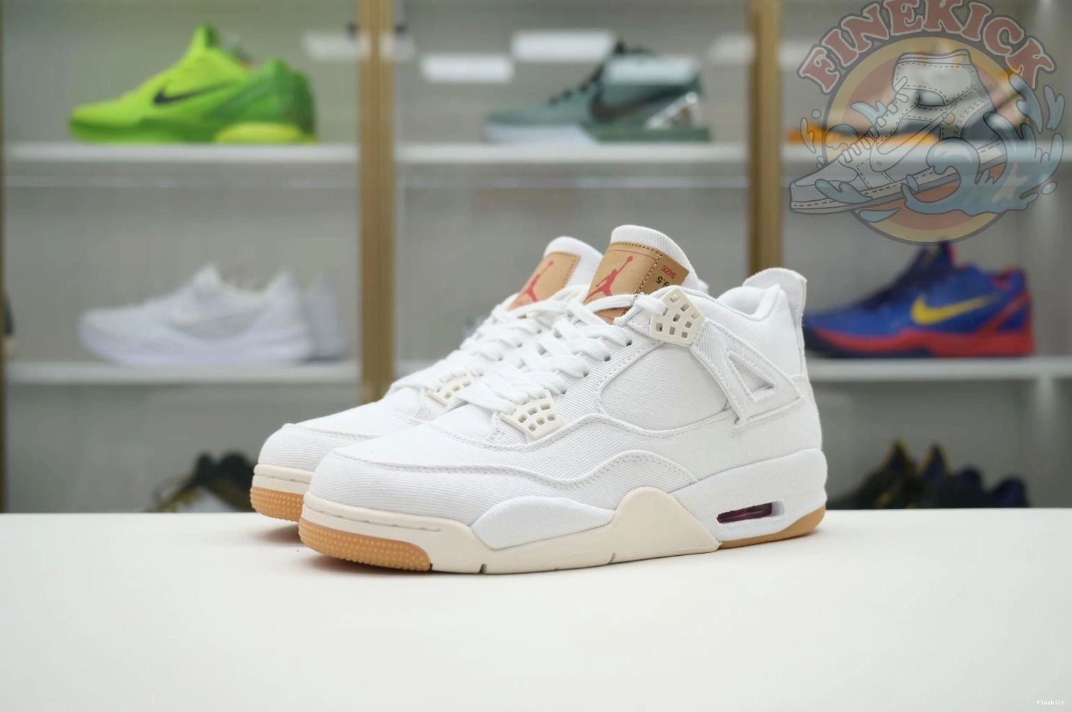 white Jordan Air Jordan tag) 4 levis (levis 0814